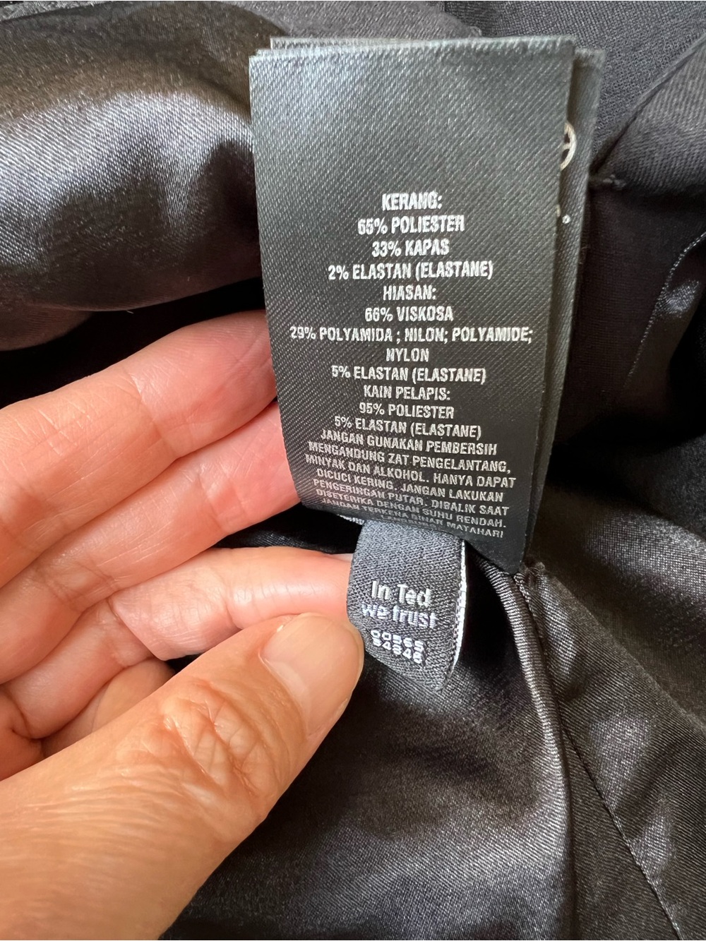 Ted Baker Black Snake Texture Pencil Skirt - Picture 5 of 6
